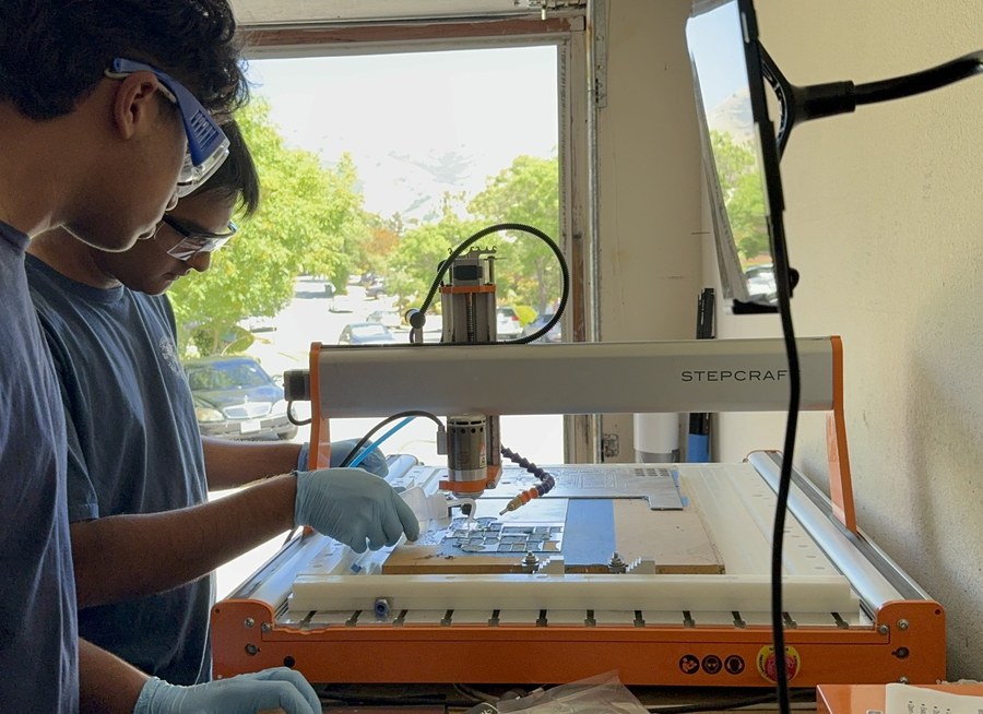 Vaibhav machining on a Stepcraft CNC